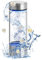 Botella de agua de hidrógeno, generador de botellas de agua de hidrógeno de 420 ml, vidrio de borosilicato alto y acero inoxidable, electrólisis rápida de 3 minutos, ionizador recargable de agua de