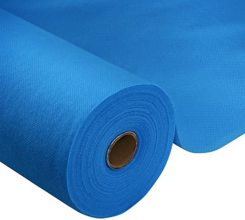 Tischdeckenrolle,Buntes Blau,1 × 45m,1 Rolle Tischdecke,Einweg Vlies Stoffähnlich,ideal für Jede Party,Hochzeit,Geburtstagsfeier,Gastronomie,Größe und Farbe nach Wahl