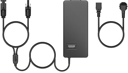 Zendure AC vers MC4 Chargeur, 54V/3A, 162W, pour Charger la Batterie SolarFlow, adapté pour Une Utilisation en Hiver et Pendant la Saison des pluies.