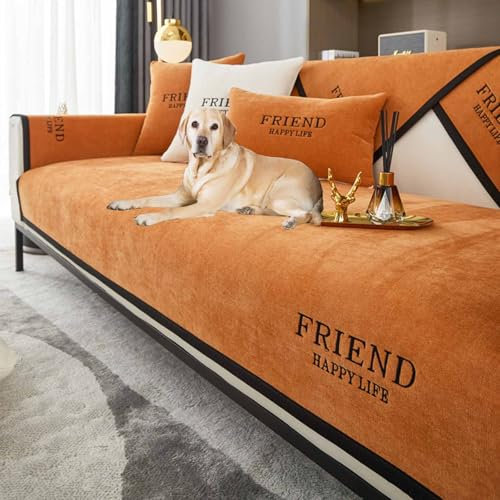 YWQJL Sofabezug Ecksofa Stretch Ohne Armlehne U Form 2 Sitzer 3 Sitzer Sofaschoner rutschfest Sitzfläche I Form Ecksofa Wasserdicht Katze Für Hunde Sofa Überzug(#12,90x120cm)