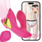 2025 Elastischer Tragbar APP Fernbedienung Vibrator mit 9 Vibrationen Sex Spielzeug für die Frau, Vibratorensets für Frauen Sex Toyset für Woman, Vibration für Frauen Sexspielzeug für Paare Extrem Sex