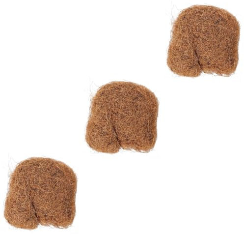 UPKOCH 3 Stück 1 Kokospalmenseidenerde Kokosschalenmulch Kokoserde Blumentopf Unkraut Zimmerpflanze Kokosliner Mulchfaser Baumfasermatten Baumsperrmatte Pflanzenabdeckung Mulchmatte