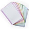 Office Box - Recharge de papier A4 pour classeur et bloc - 4 anneaux - 100 feuilles quadrillées de 90 g. en 10 couleurs Colorline (remplacement de 100 feuilles)