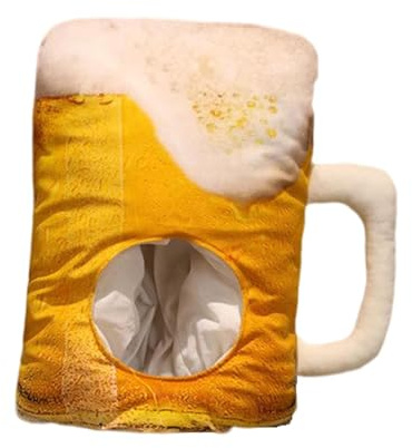 Hailong Ming Neuartige Plüsch Wintermütze für Damen, Toast Mütze, Komplette Kopfbedeckung, Party Foto Requisite, Gelb