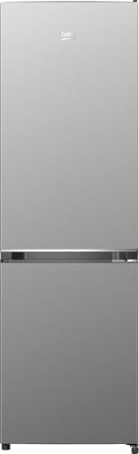 Beko B3RCNO256XB Kühl-/Gefrierkombination freistehend, 250 l Gesamtrauminhalt, 180 cm Höhe, No Frost, Schnellkühlen, Türalarm, wechselbarer Türanschlag, leise 39 dB, Edelstahl-Look
