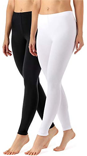 Merry Style Damen Lange Leggings aus Viskose 2 Pack MS10-143