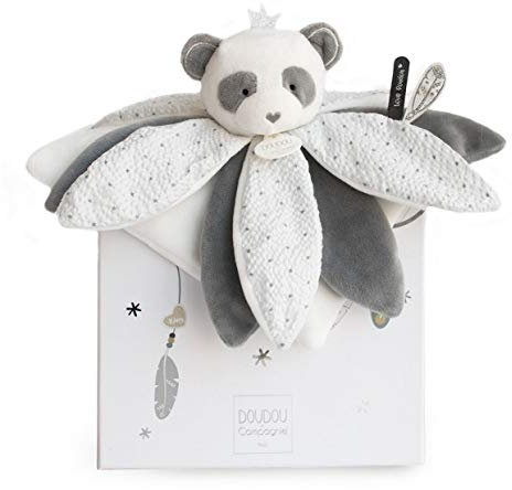 Doudou et Compagnie DC3548 ATTRAPE-REVE - PANDA-Babyblumenblätter, grau