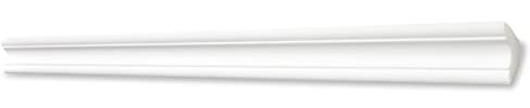 Decosa Deckenleiste A40 Simone - Edle Stuckleiste in Weiß - 1 Leiste à 2 m Länge = 2 m - Zierleiste aus Styropor 30 x 30 mm - Für Decke oder Wand