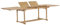 vidaXL Teak Massiv Gartentisch Ausziehbar 180-280 cm Gartenmöbel Balkontisch