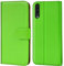 Verco Handyhülle für Galaxy A50 Hülle, Samsung A30s Hülle für Samsung Galaxy A50 Tasche PU Leder Flip Case Brieftasche - Grün
