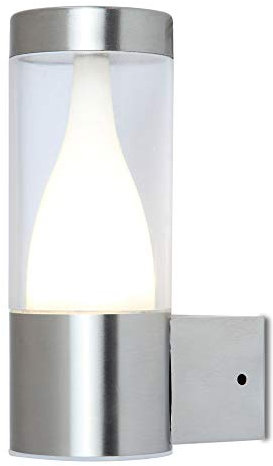 Edelstahl LED Wandlampe Virgo, Leuchte Spot DESIGN Strahler Beleuchtung Garten mit LED und 3,7 Watt Lichtleistung