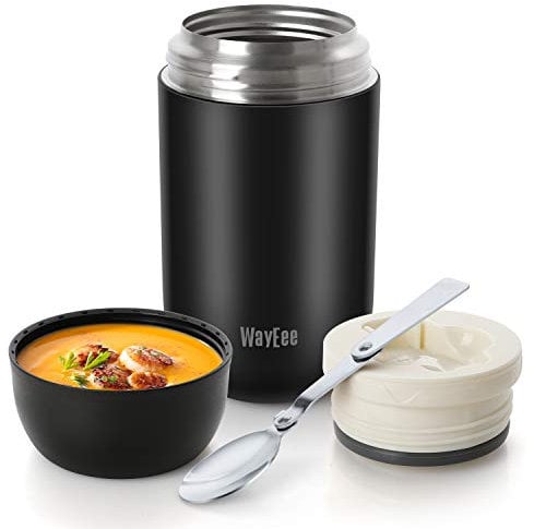 WayEee Termo para Comida 710ml Botella Aislada de Acero Inoxidable Aislada para Alimentos, Beber y Sopa de los niños y Las Comidas de Adultos