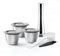 RECAFIMIL Lot de 3 dosettes à café réutilisables en acier inoxydable compatibles Nespresso avec presse