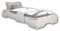 Stella Trading SINGLE Stilvolles Einzelbett mit Liegefläche 90 x 200 cm - Komfortables Stapelbett aus massiver Kiefer, Weiß - 96 x 25 x 205 cm (B/H/T)