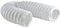 Blanco Ø 100mm Manguera PVC Flexible y Extensible Hasta 1m, para de Salida de Aire Acondicionado, Campana Extractora, Secadora