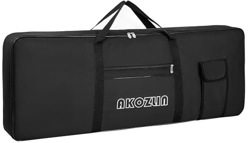 AKOZLIN 76 Portable Padded Keyboard Case Bag,Update Version Electric Piano Keyboard Gig Bag 46x5.3x18.8