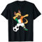 Dabbing Deutscher Schäferhund Irland Fußballfans Trikot Fußball T-Shirt