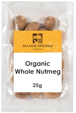 Organic Whole Nutmeg 25g by Manor Springs Organic