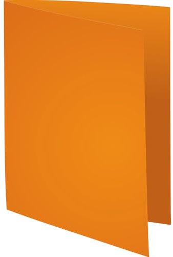 Exacompta - Réf. 850007E - Paquet de 250 sous-chemises SUPER 60 g/m2 aux couleurs pastel - sous chemises certifiées PEFC™ - dimensions 22 x 31 cm pour format A4 - couleur orange