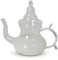 Safaary Théière marocaine de Verre Transparent-Blanc, (SFTHP00002)