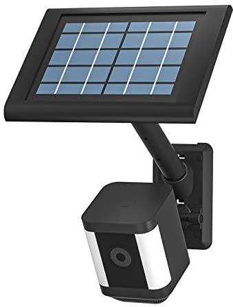 HOLACA 2 in 1 Halterung für Ring Solarpanel, Spotlight Cam/Pro und Stick Up Cam Battery Zubehör zur Outdoor Halterung für Ring Solarpanel (Black 1Pack)