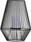 Dehner Solar-Laterne Vilaflor, warmweißes Licht, Ø 26 cm, Höhe 34 cm, schwarz