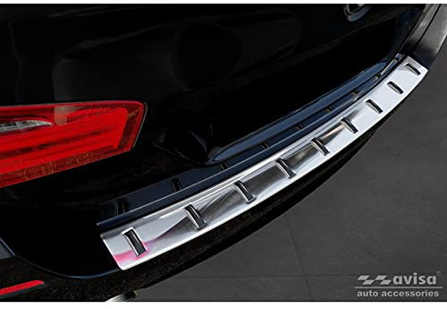 Avisa Edelstahl Heckstoßstangenschutz kompatibel mit BMW 5er (F11) Touring 2011-2013 & Facelift 2013-2017 'Strong Edition'