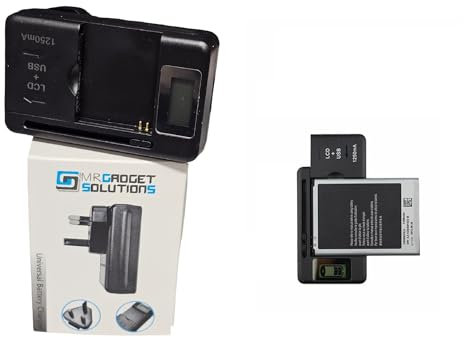 Mr. Gadget's Solutions UNI-549 - Batteria esterna universale per cellulare/fotocamera, con porta USB