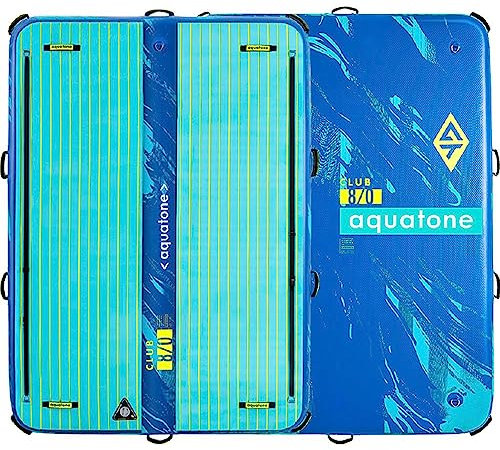 Aquatone Schwimmende Plattform Club 8' Unisex Erwachsene, Hellblau, Standard