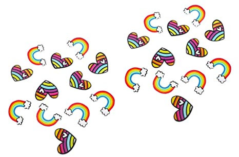 TENDYCOCO 24 STK Regenbogen-Medaille Regenbogen-Herz-brosche Regenbogen-anstecknadel Gay-Pride-brosche Regenbogen-Abzeichen Vintage Broschen Stolz- Acryl Mann Patch Japanisch Und Koreanisch