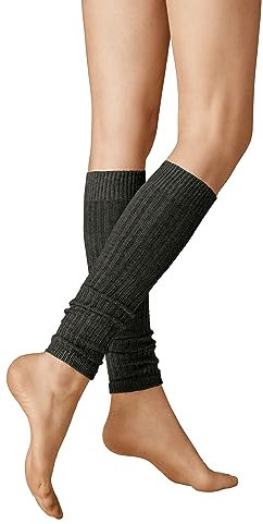 KUNERT Damen Winter Dreams-Rib wärmend Strick Stulpen, anthrazitmel 4050, OneSize