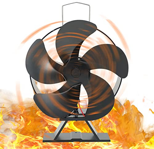 Luckxing Estufa pellets,Quemador leña Alimentado por Calor - Ventilador térmico para Estufa pellets/leña/leños, no eléct, Accesorios para Estufas leña