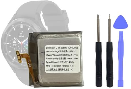 HIGHAKKU Replacement Battery EB-BR890ABY Compatible with Samsung Gear Watch4 Classic 46 mm SM-R890 SM-R890NZKAXAA SM-R890NZKCXAA SM-R890NZSAXAA with Tools