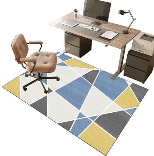Alfombrilla para Silla de Gaming Oficina Alfombra Silla Gaming | Protector de Suelo | Alfombrilla para Silla de Oficina | Protector Suelo Silla Ruedas para Hogar y la Oficina (90 * 120 cm)