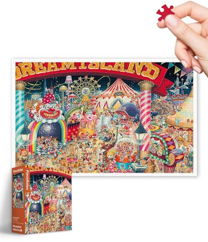 PieceRelax Puzzle 4000 Teile für Erwachsene & Kinder ab 14 – Shinji Yamamoto - Dream Island [H3528], 115 x 73 cm, Herausforderung & Achtsamkeit für Ihre Me-Time