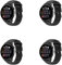 4 Piezas Correa Compatible con Polar Ignite Correas para Mujer Hombres, 20mm Deportiva Suave Transpirable Silicona Pulsera para Polar Ignite Smartwatch Brazalete, Negro×4