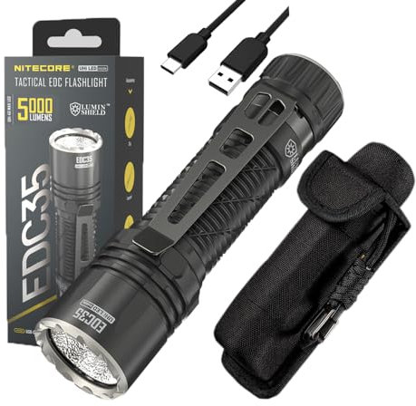 Nitecore EDC35 High Power 5000 lumens NiteLab UHi 40 Max LED Rechargeable Flashlight