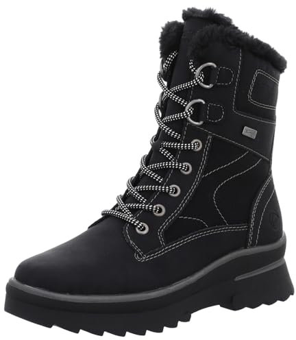 Remonte Damen D2B73 Stiefelette, Schwarz, 43 EU