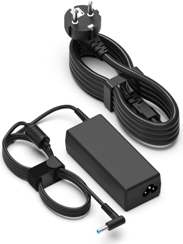 Haiyistar 65W Caricatore Portatile per HP Pavilion x360 14 15 17 Alimentatore Elitebook 840 G5 Probook 430 440 450 Chromebook/Stream Series PC Caricabatterie 4,5 * 3,0mm