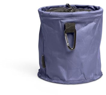 Vencier Large Peg Bag with Drawstring Closure, Hanger Clips, and Hanging Snap Hook for Outdoor Use -Waterproof (Navy)