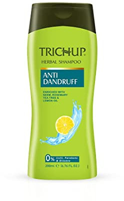 ECH Green Velly Tricchup Anti- Dandruff Herbal Shampoo - Enriched with Neem, Rosemary & Tea Tree Oil - Protect Scalp Skin from Causes of Dandruff (200ml)