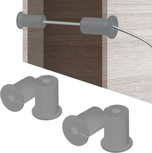4 Pcs Cable Grommet Kit for Starlink, Wall Pass Through Grommets Compatible with Starlink Mount for Cord Protection, Cable Routing Bushings for 1 Wall Hole, Starlink Accessories(Grey).