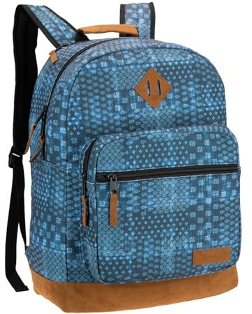 Wrangler Yellowstone Rucksack für Reisen, wasserabweisender Freizeit-Daypack für Laptop und Notebook, Blaugrün/Ein Hauch von Paradies (Trace of Paradise), Small