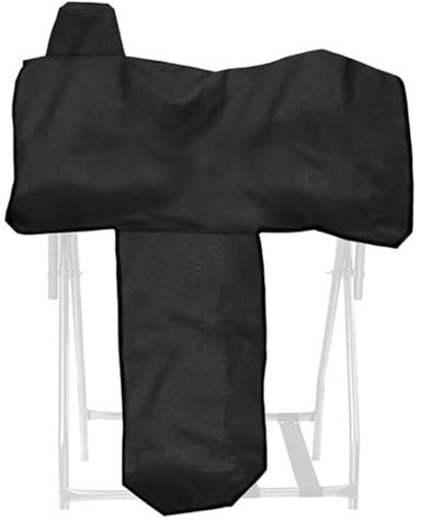 Vbnuyhim Regenschutz für Westernsattel, Western-Sattelbezug, wasserdicht, mit 6 elastischen Gurten, robuste kratzfeste Hülle für Show/Show, Zubehör