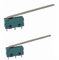 Lot de 2 micro-boutons 3 broches 250 V 5 A 2 positions ON/ON Interrupteur de fin de course avec bras de levier long Interrupteur à bascule Micro interrupteur tactile pour mécanique, appareils