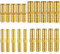 20 Stück Benzinschlauch Verbinder, Messing Schlauchverbinder 6mm/8mm/10mm/12mm Kraftstoffleitung Verbinder Schlauchanschluss Gerade Verbindungsstück für Wasser Kraftstoff Luft