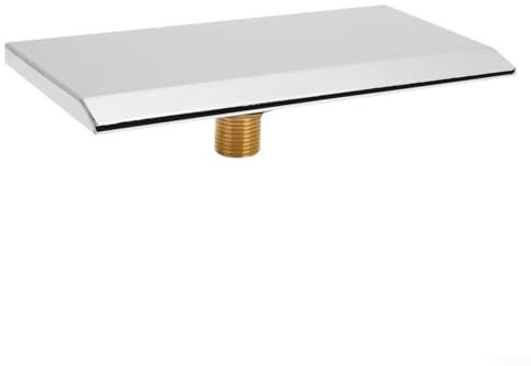 Eawfgtuw Fontana d'acqua a cascata per spruzzare, divertente fontana a cascata sopra per terra, piccola cascata in acciaio inox, uscita a cascata per bagno familiare, piscina SPA, piscina