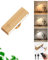DetarZinLED Applique Murale avec Telecommande,Lampe de Chevet Bois,Rechargeable Lumiere Murale sans fil,Batterie Veilleuse Murale led sans percer,Lampe Murale Interieur aimantée,Liseuse Murale
