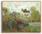 hyidecorart Vintage Leinwand Bilder mit Rahmen Holz, 40x60 cm Klein Wandbilder Wohnzimmer Claude Monet Garten Bild Aesthetic, Wanddeko Schlafzimmer Gemälde Desktop Badezimmer Büro Zimmer Esszimmer