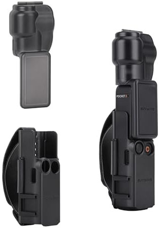 LICHIFIT Gimbal Lens Screen Protective Cover + Expansion Handle Grip with Anti-Falling Hand Strap for DJI OSMO Pocket 3 Handheld Camera